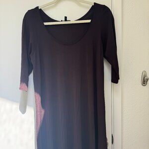 Eileen Fisher Brown Silk Dress